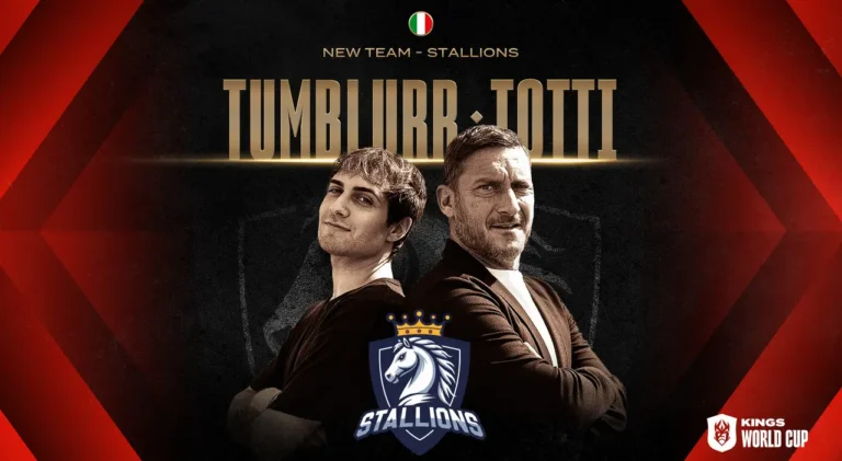 Totti e Blur presentano gli Stallions al Mondiale della Kings League
