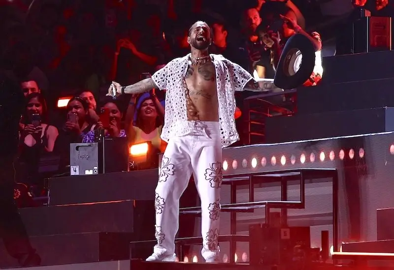 Maluma al concerto della Final Four della Kings League