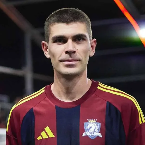 Michele Trombetta, giocatore iconico del mondiale della Kings League per gli Stallions.