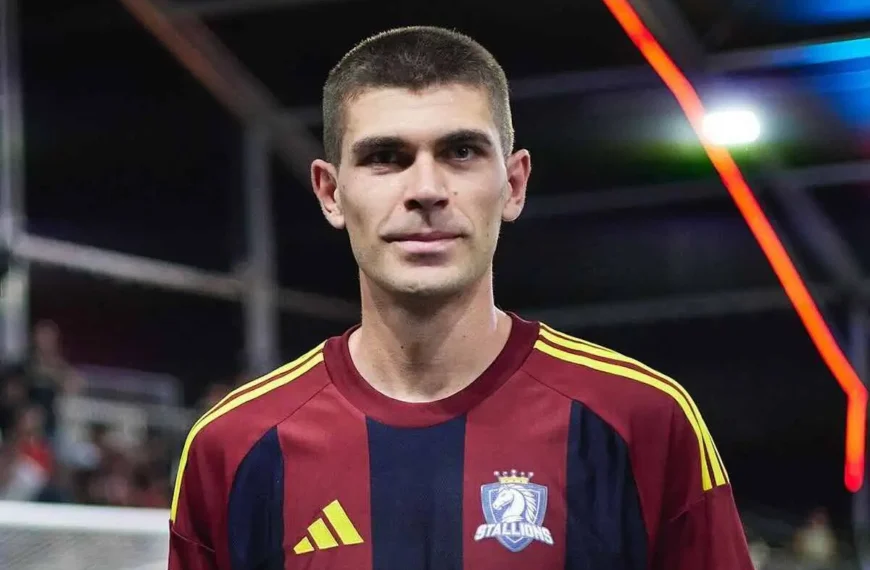 Michele Trombetta, giocatore iconico del mondiale della Kings League per gli Stallions.