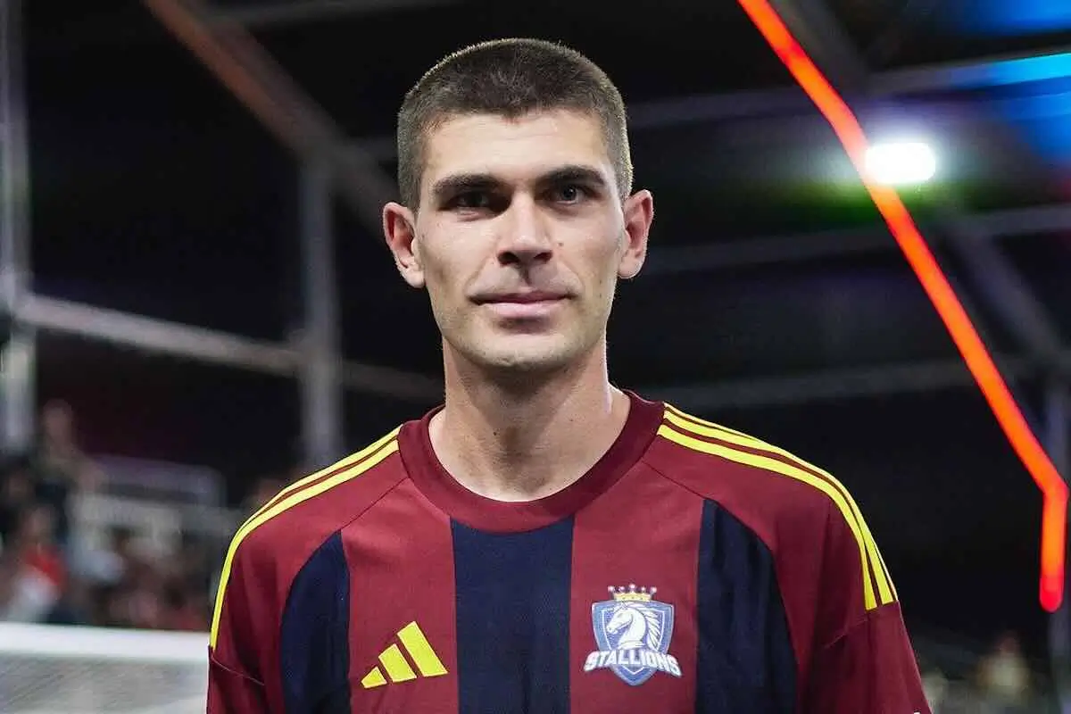 Michele Trombetta, giocatore iconico del mondiale della Kings League per gli Stallions.